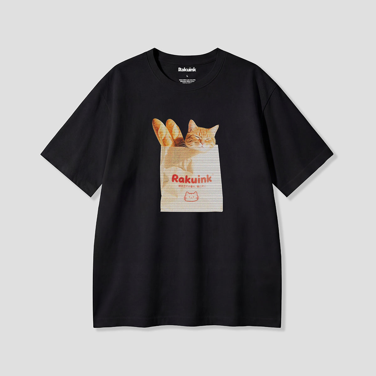 【予約】お持ち帰り猫 グラフィックTシャツ