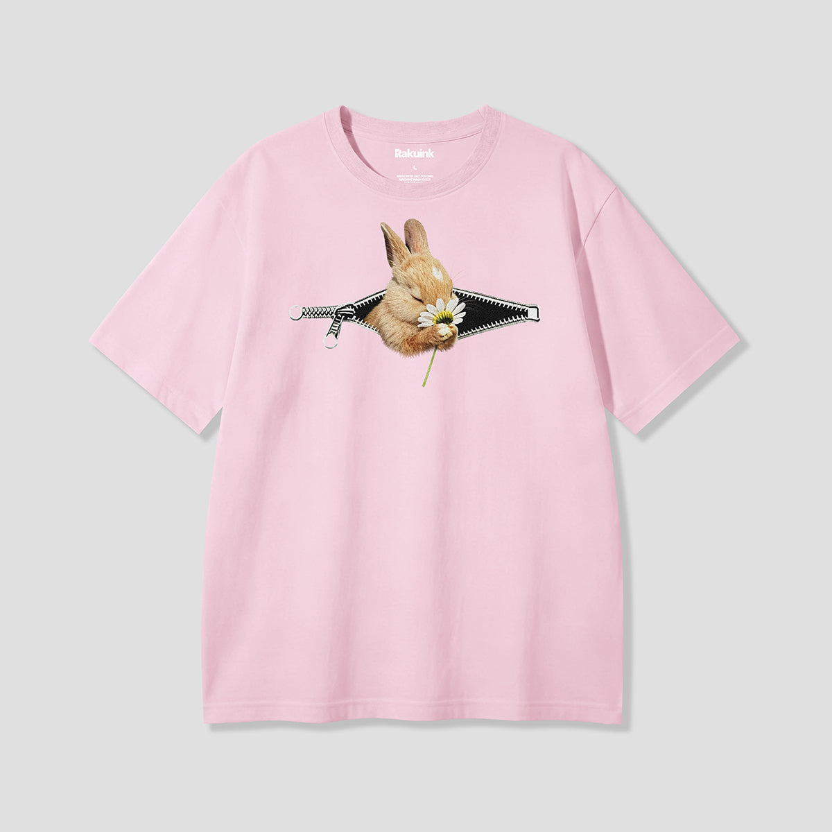 【予約】ジップフラワーラビット グラフィックTシャツ