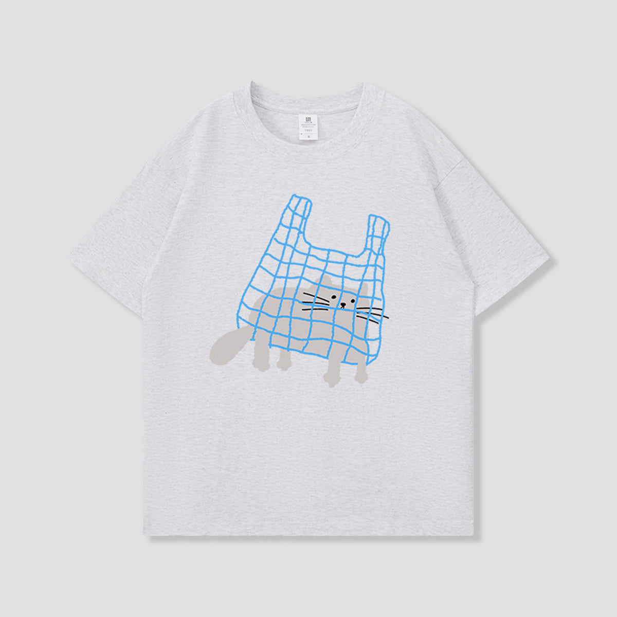 ネットバッグキャット グラフィックTシャツ