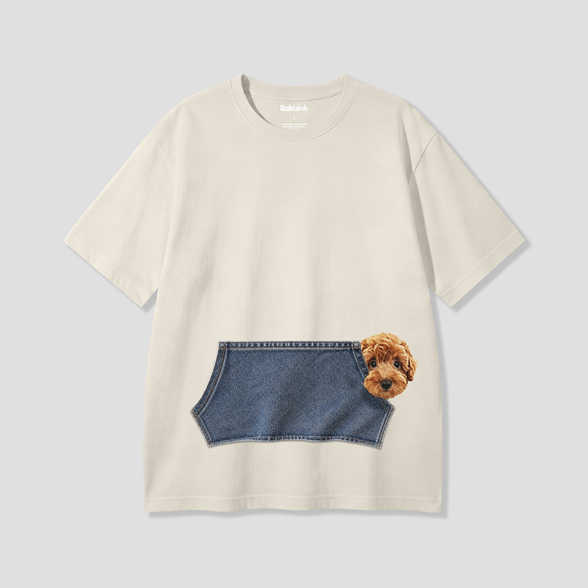 【予約】のぞきトイプードル グラフィックTシャツ