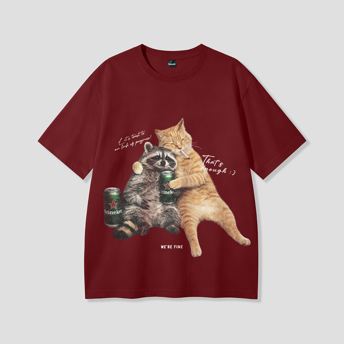 【予約】ナイトチルズ キャット&ラクーン Tシャツ