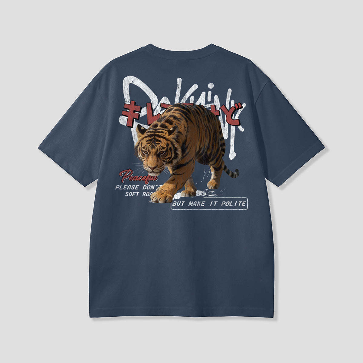 【予約】ピース志向タイガー バックプリントTシャツ