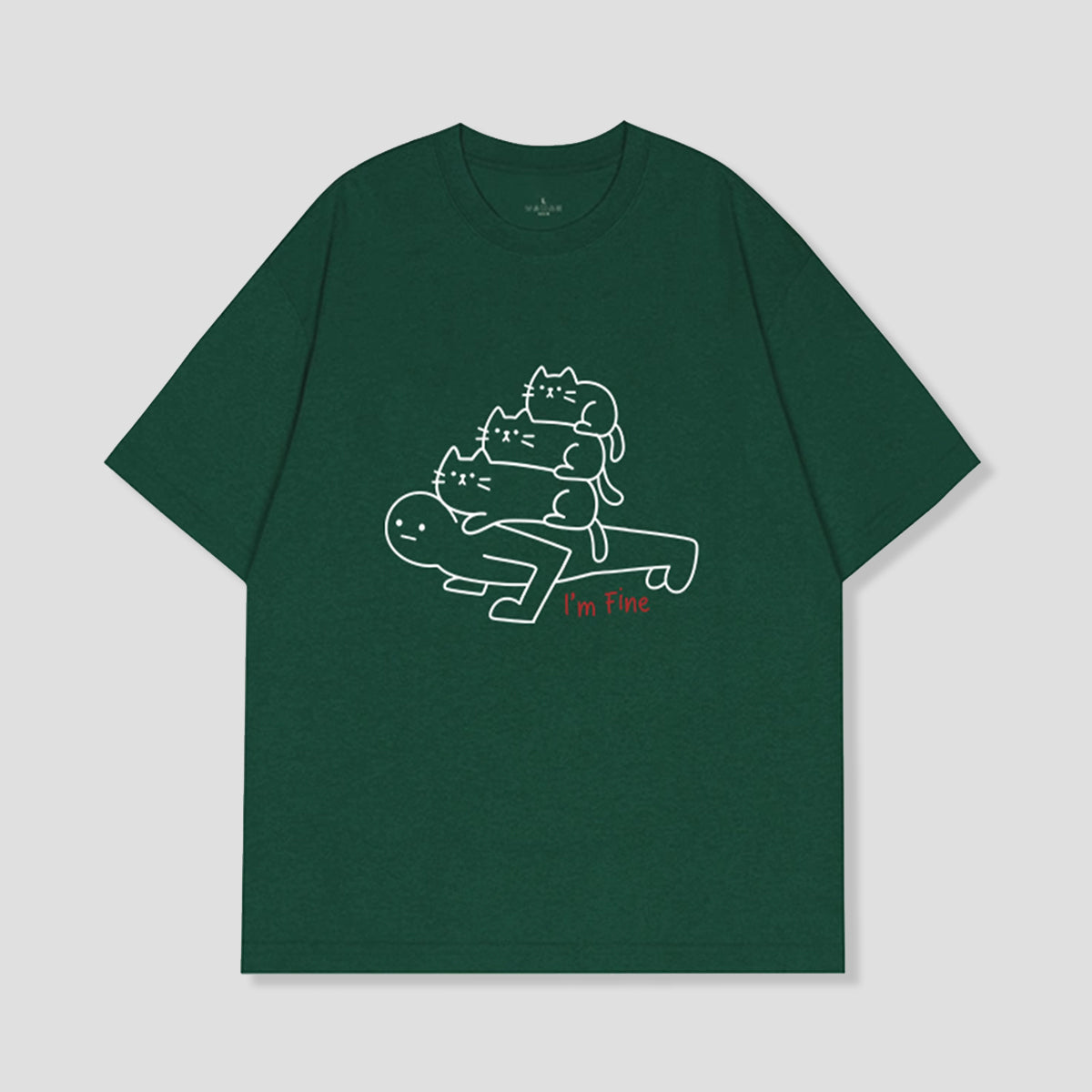 重圧キャットTシャツ