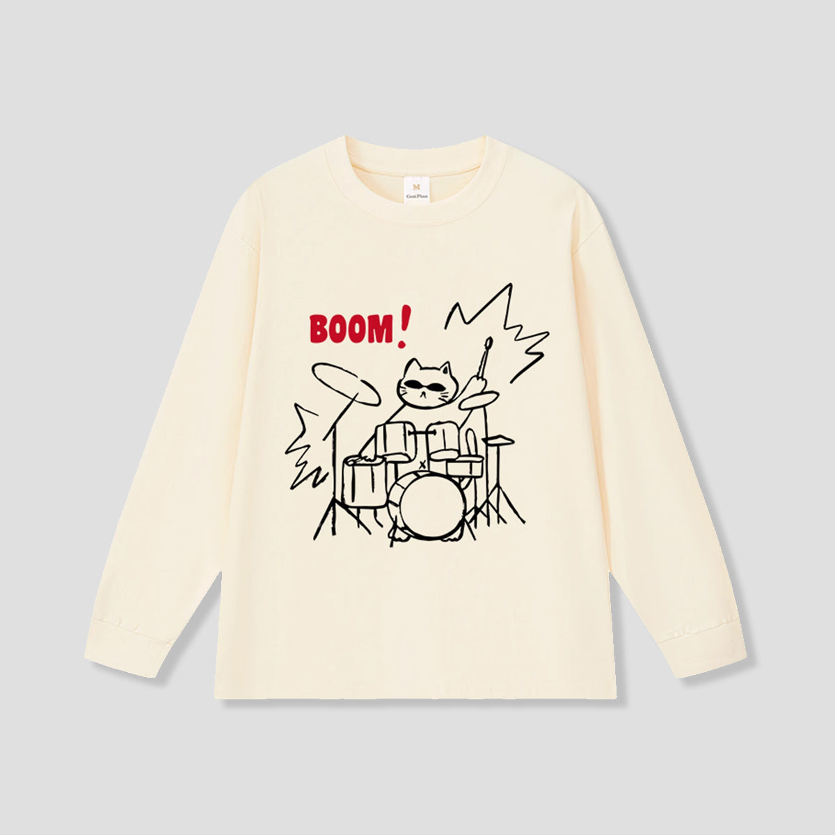 ドラムキャット ロングスリーブTシャツ