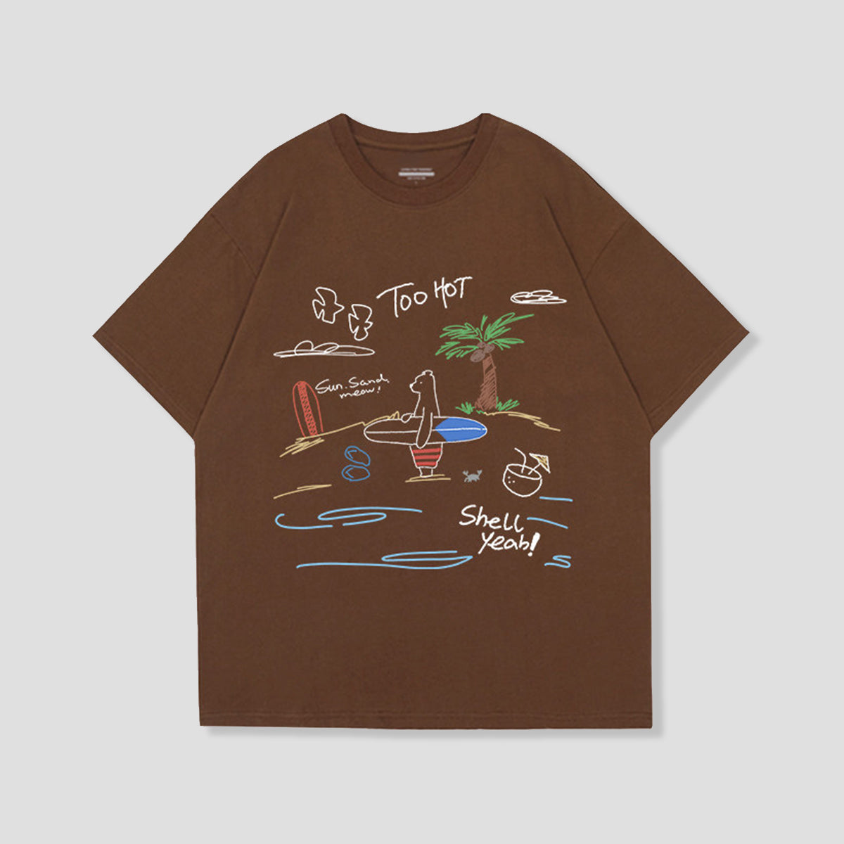 サーフベア グラフィックTシャツ