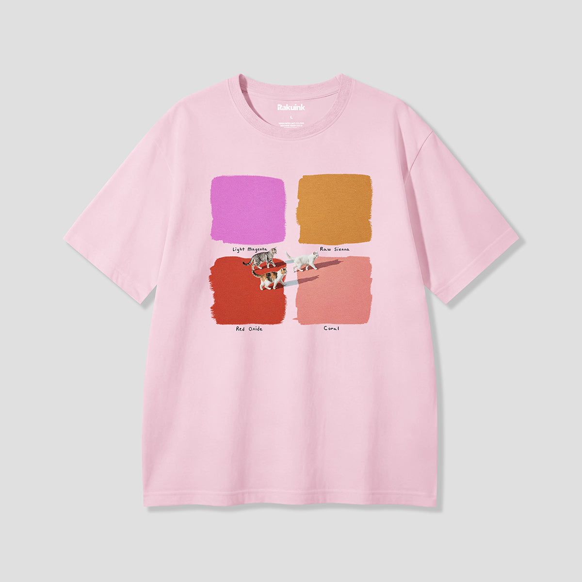 【予約】カラースウォッチキャット グラフィックTシャツ