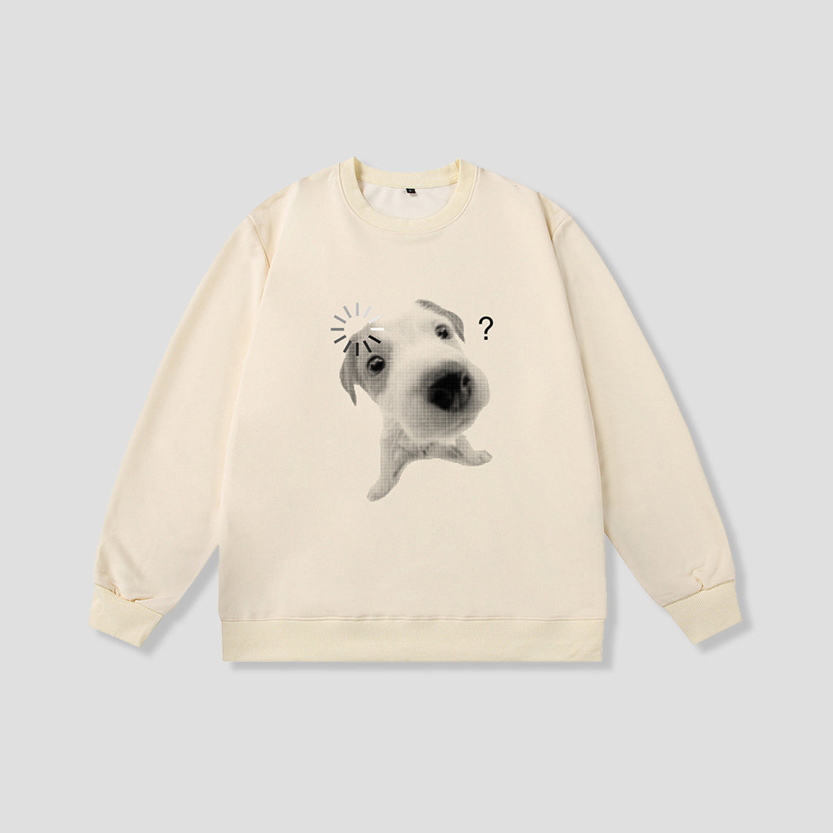 ハテナフェイス アニマルフォト スウェット