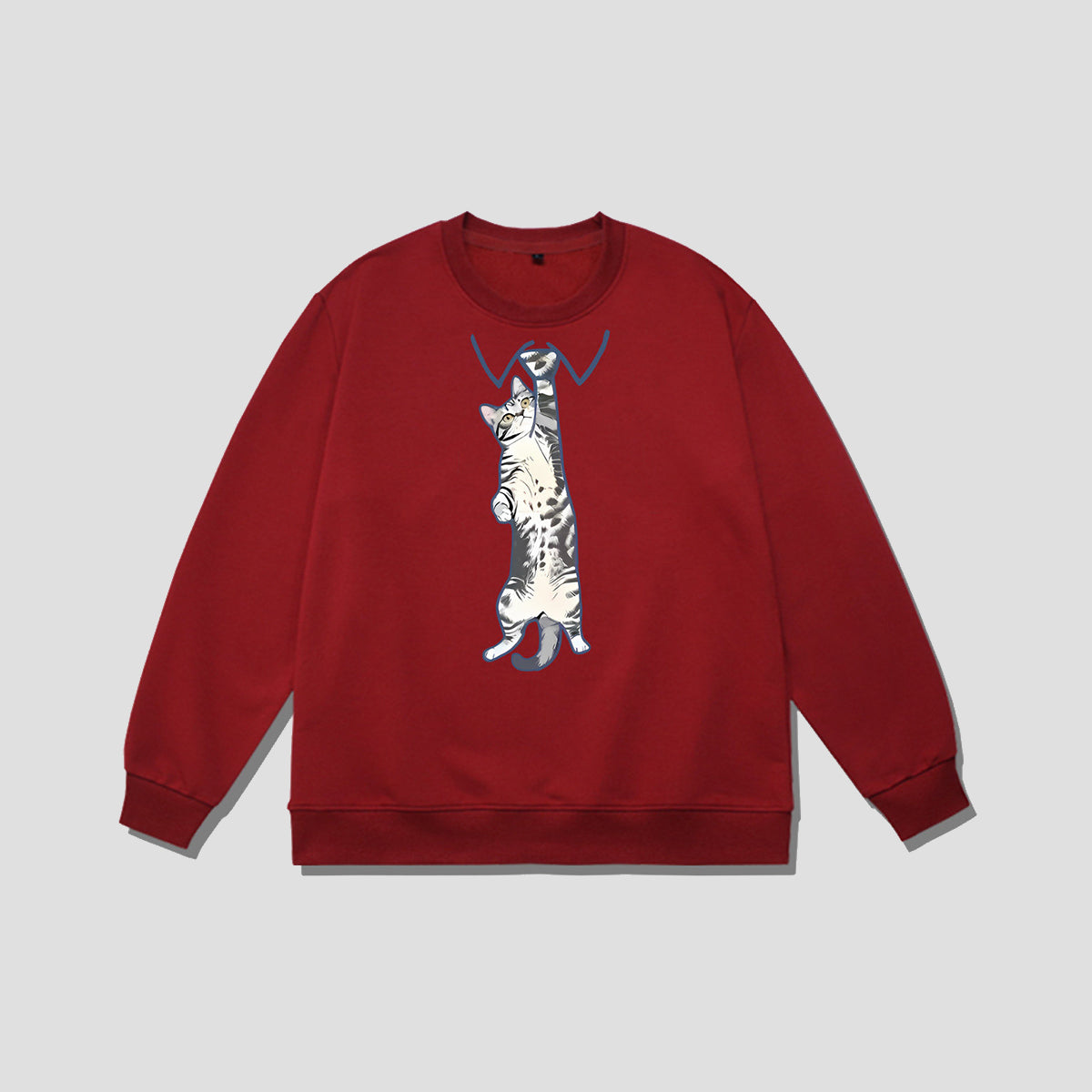 ネクタイキャット クルーネックスウェット