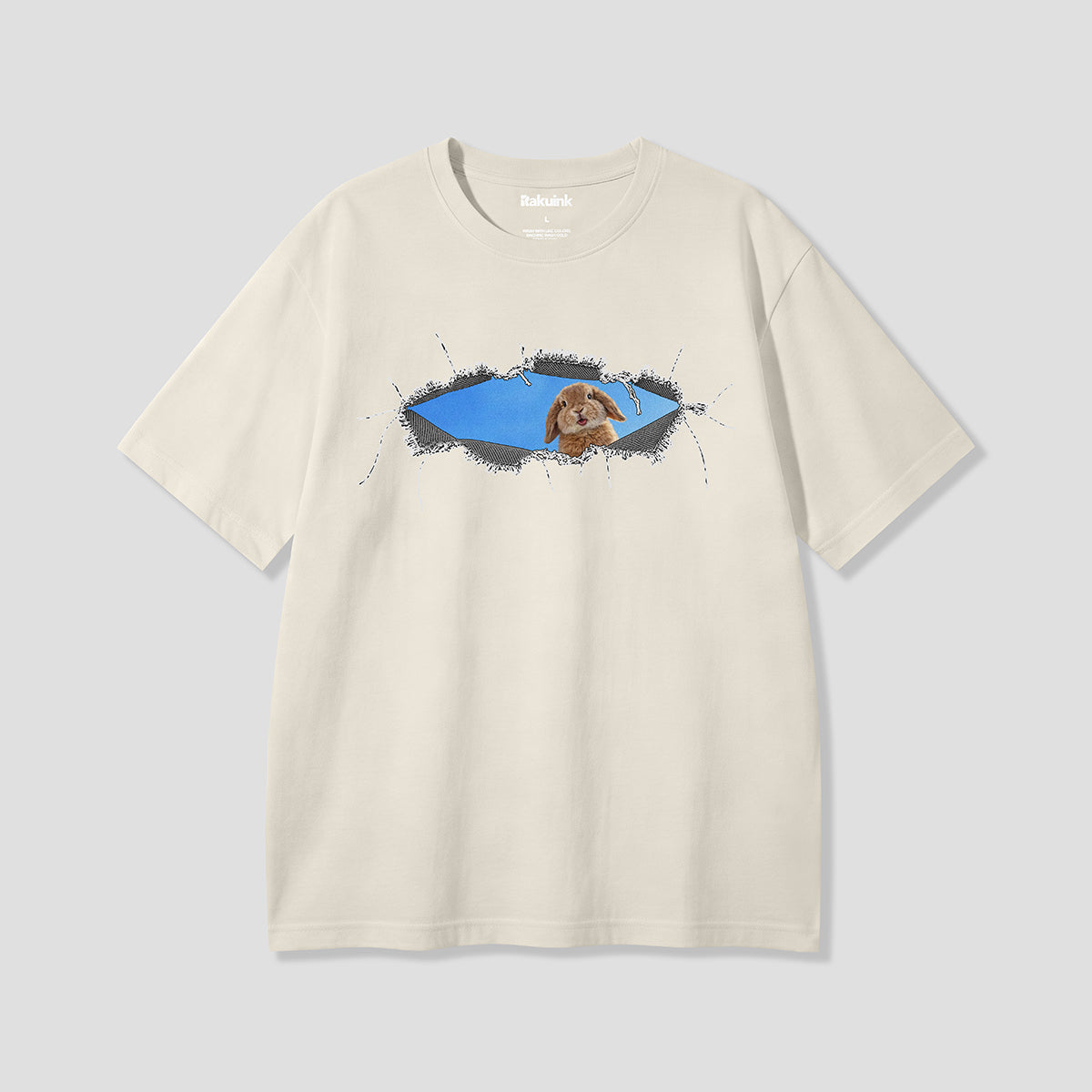 【予約】クラッシュホールラビット グラフィックTシャツ
