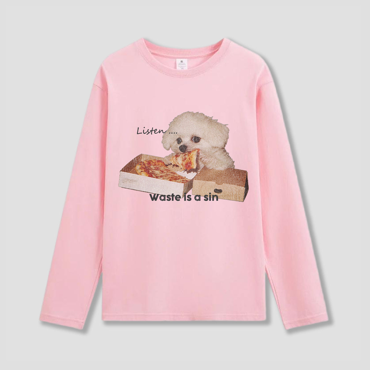 【予約】ピザ泥棒ドッグ グラフィック ロングスリーブ