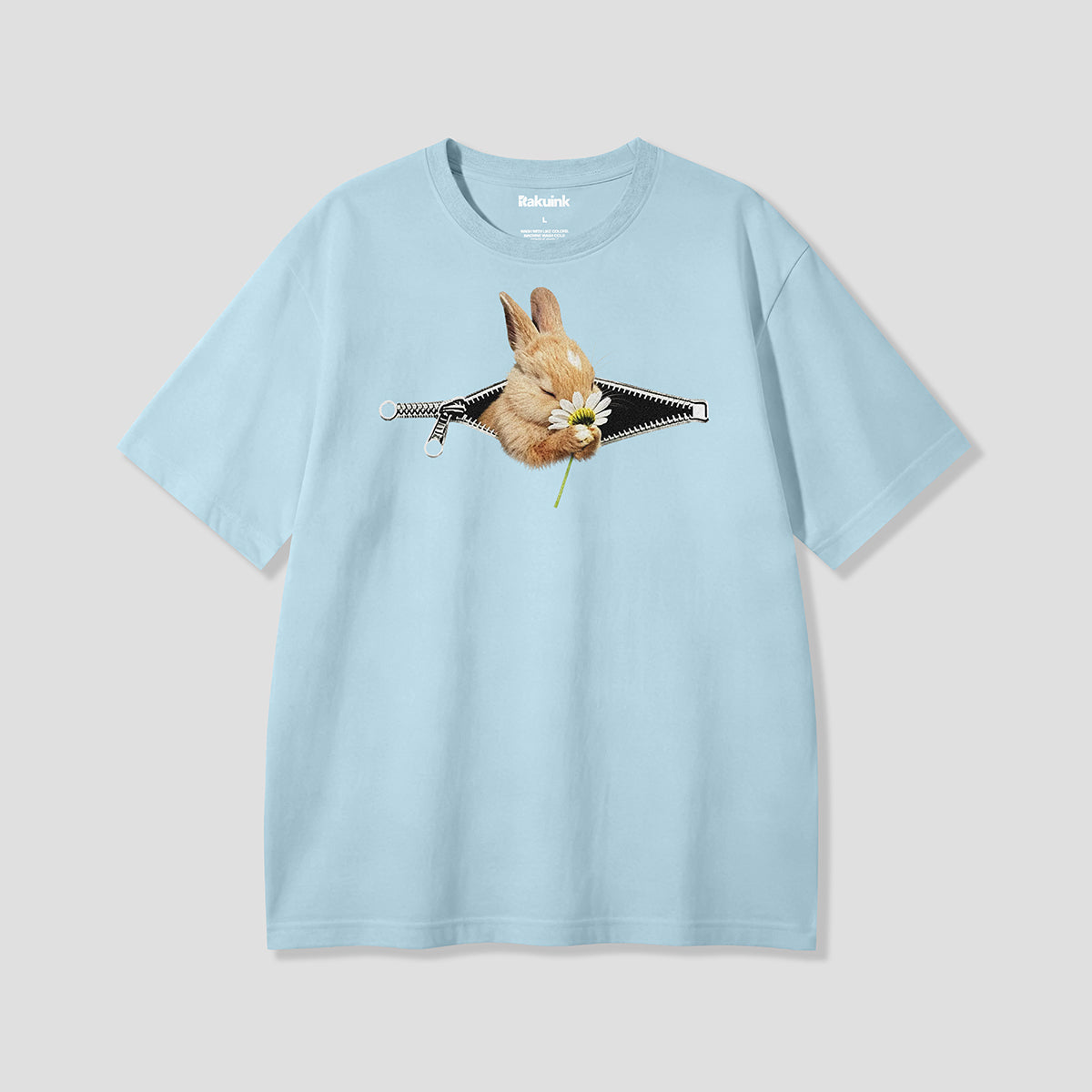 【予約】ジップフラワーラビット グラフィックTシャツ