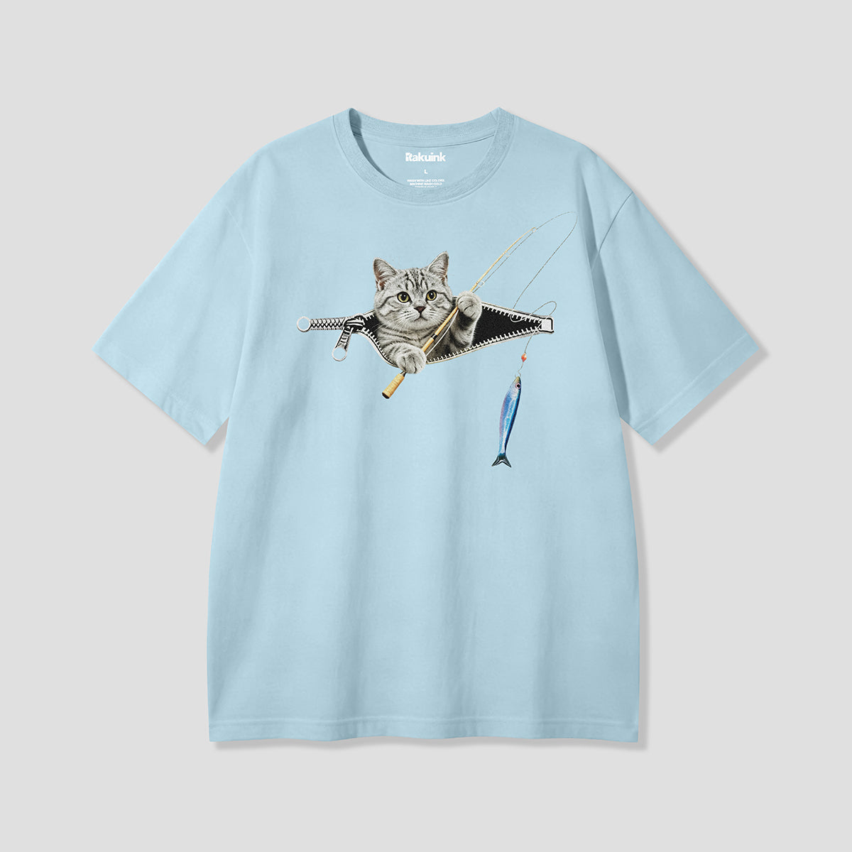 【予約】ジップフィッシングキャット グラフィックTシャツ