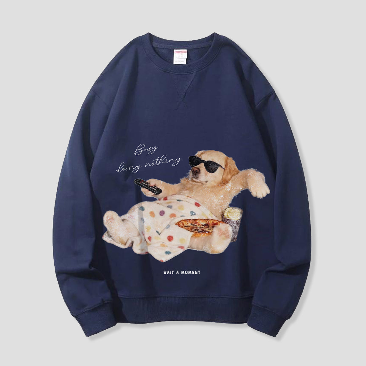 【予約】Busy Doing Nothing ドッグ グラフィックスウェット
