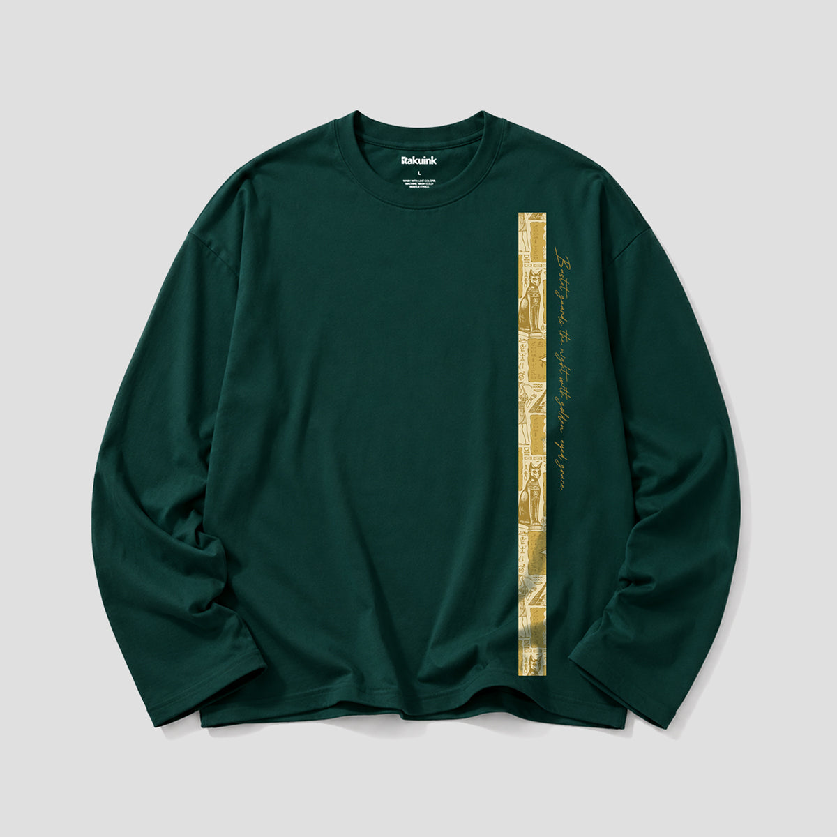 【予約】猫神殿 グラフィック ロングスリーブTシャツ