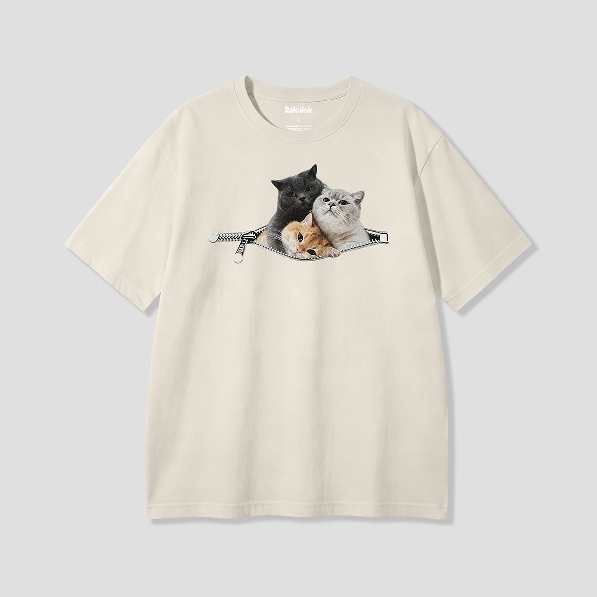 【予約】ジップポケットキャット グラフィックTシャツ