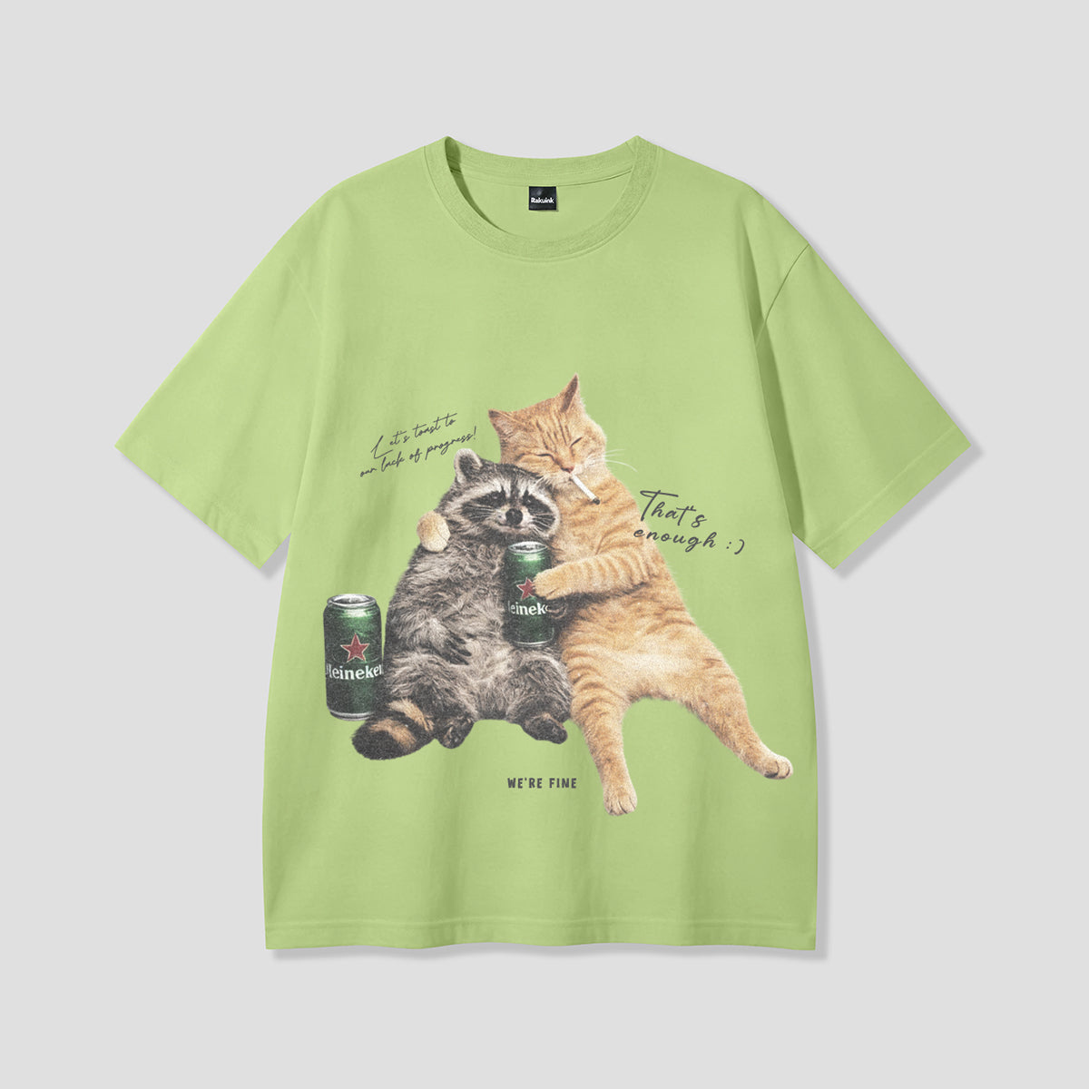 【予約】ナイトチルズ キャット&ラクーン Tシャツ