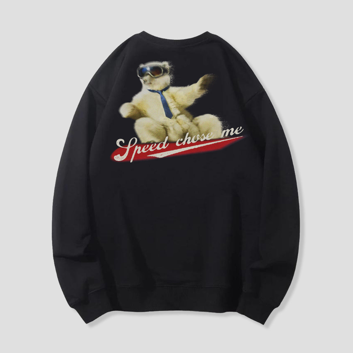 【予約】本気で滑るシロクマ バックプリントスウェット