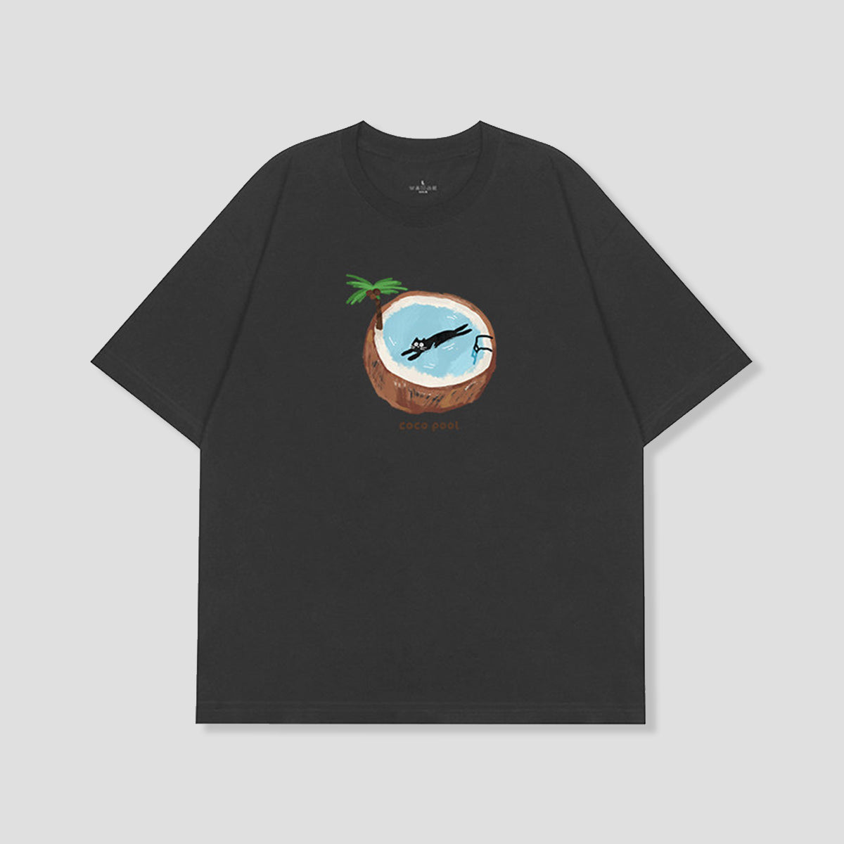 ココナッツプール キャット グラフィックTシャツ