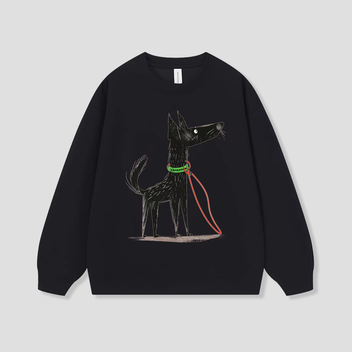 棒立ちロングドッグ グラフィック スウェット