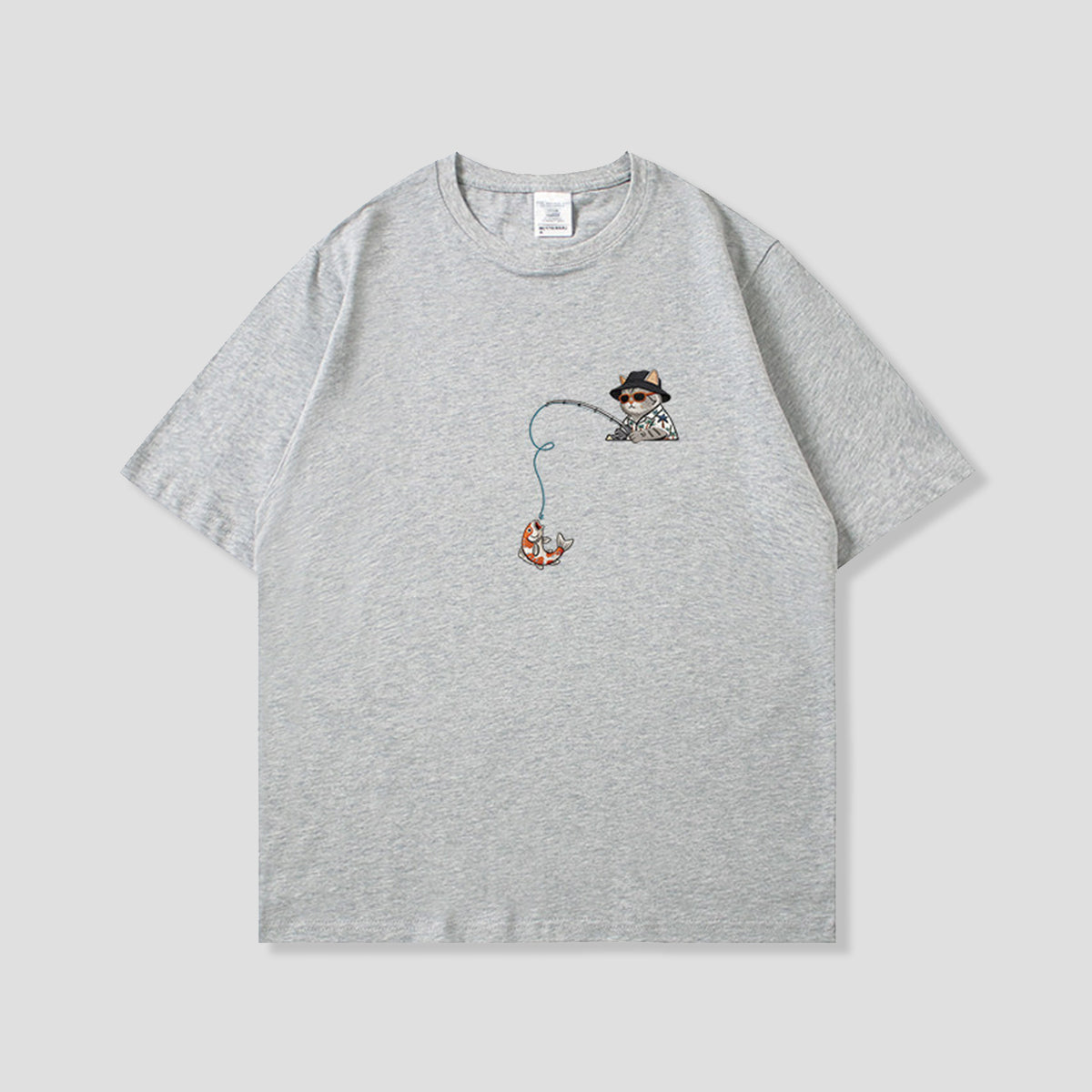 フィッシングキャット グラフィックTシャツ