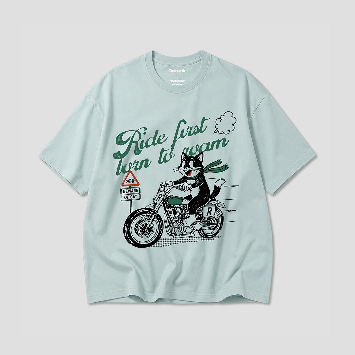 【予約】Ride First キャット グラフィックTシャツ