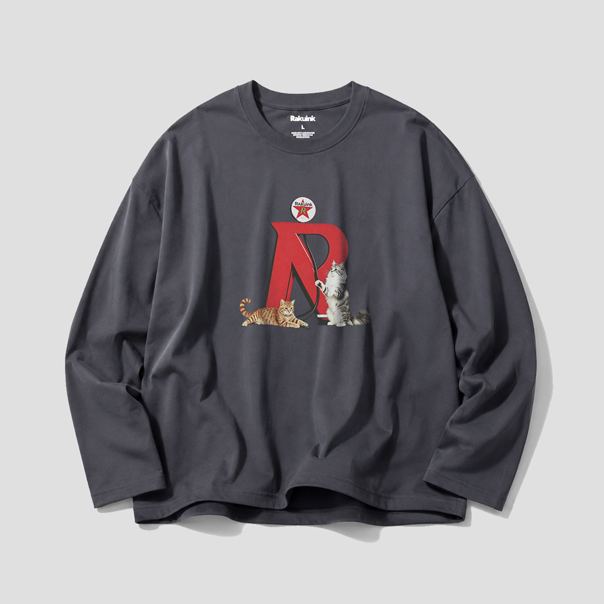 【予約】Rスタンド・キャット ロングスリーブTシャツ