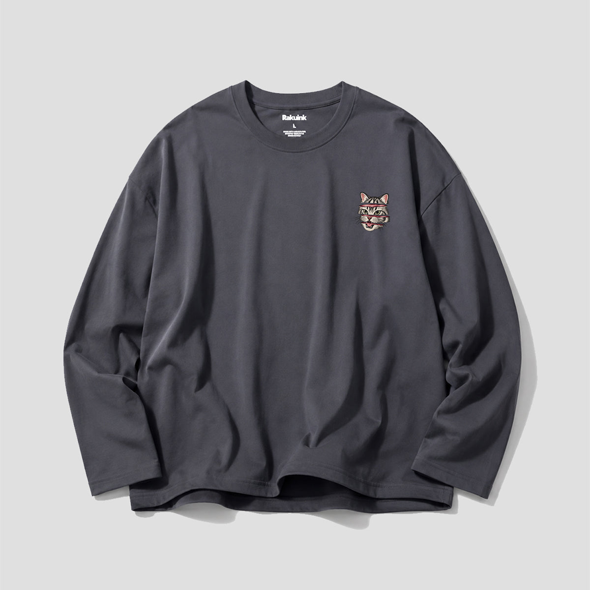 【予約】猫の切り身 グラフィック ロングスリーブTシャツ