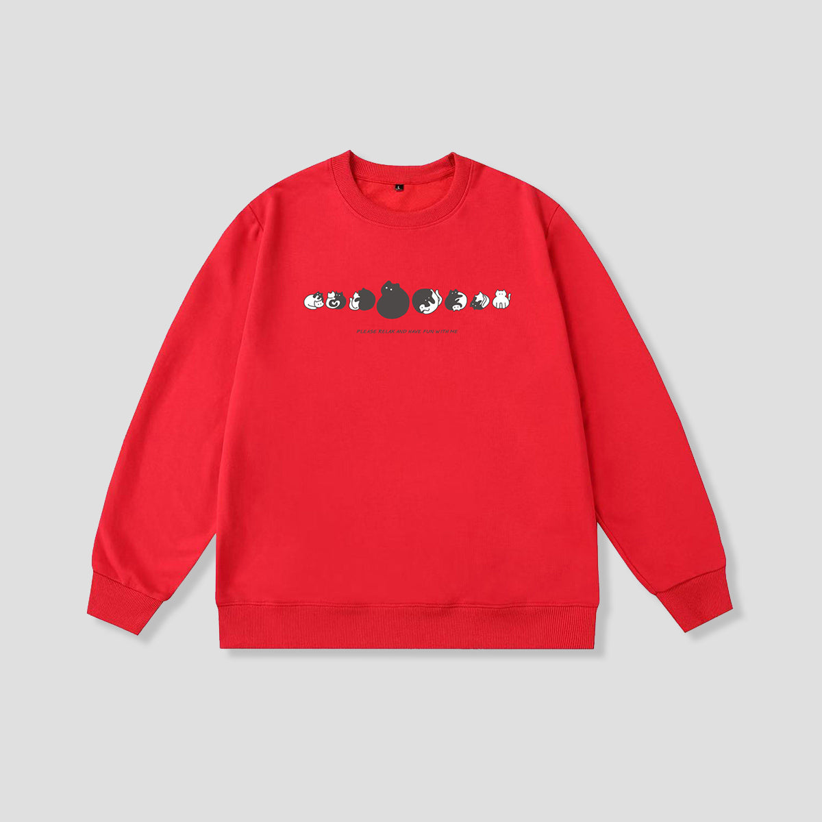 ころころキャット シルエットスウェット