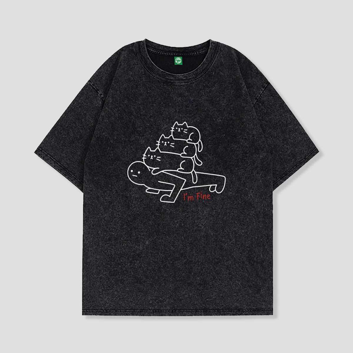 重圧キャットTシャツ