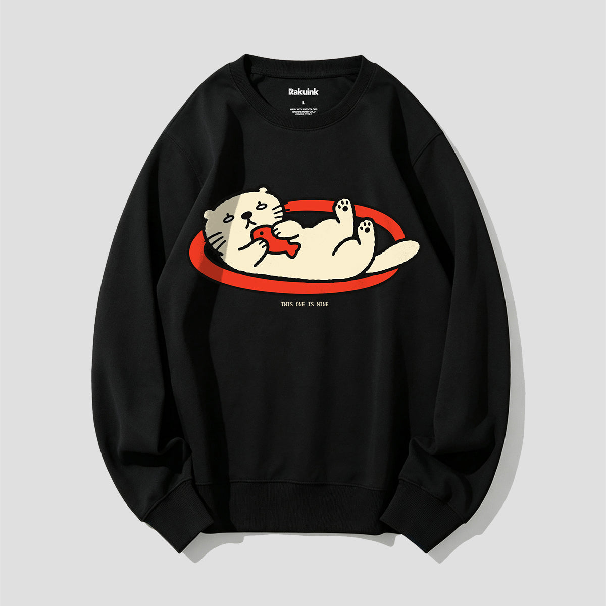 これはボクの。おさかなキャット グラフィックスウェット
