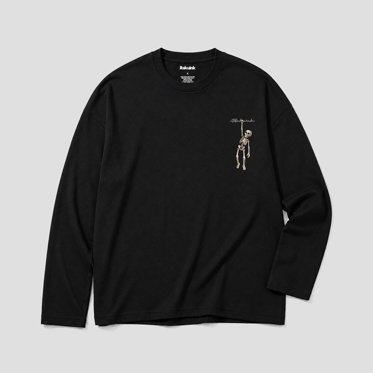 【予約】ぶら下がりスケルトン ロングスリーブTシャツ