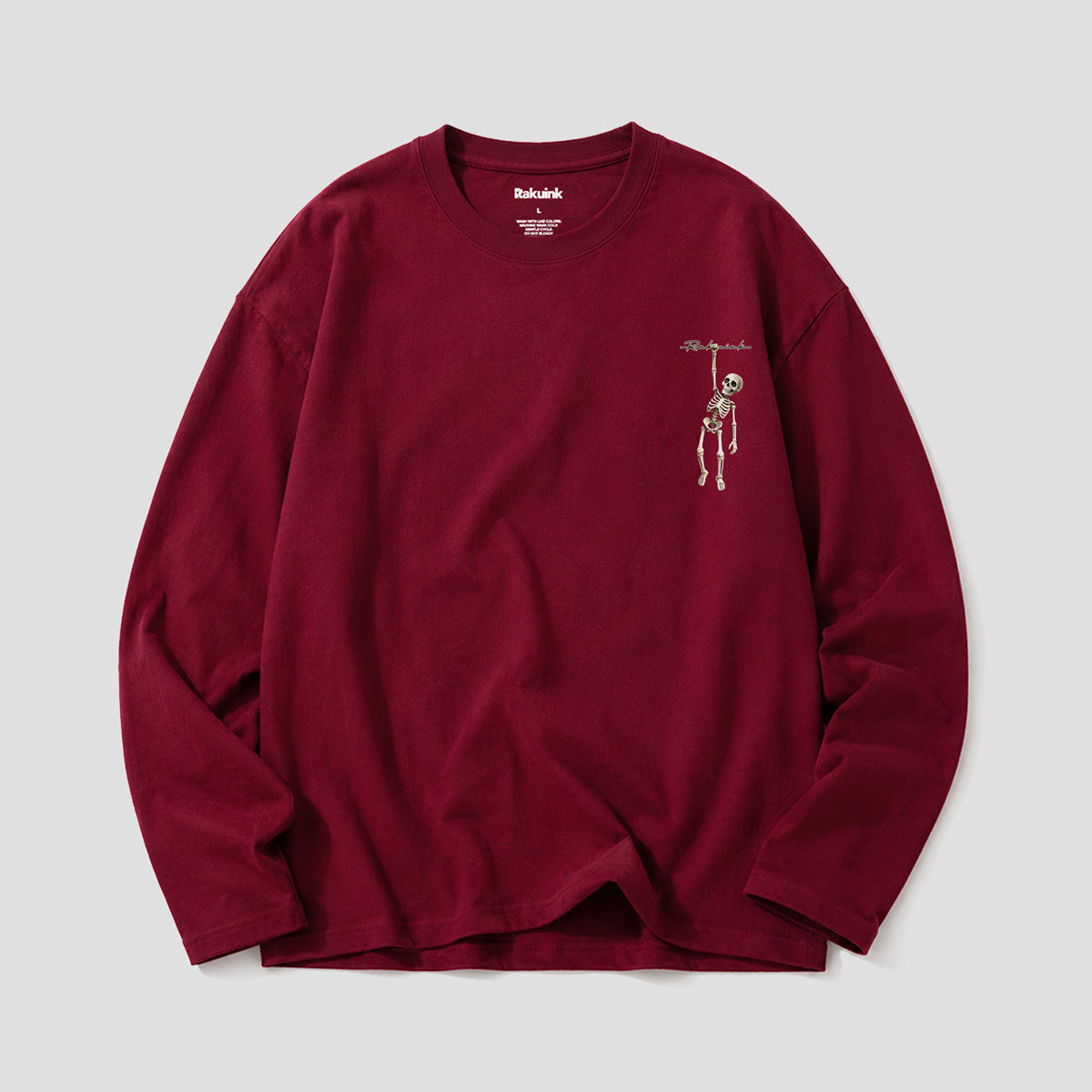【予約】ぶら下がりスケルトン ロングスリーブTシャツ