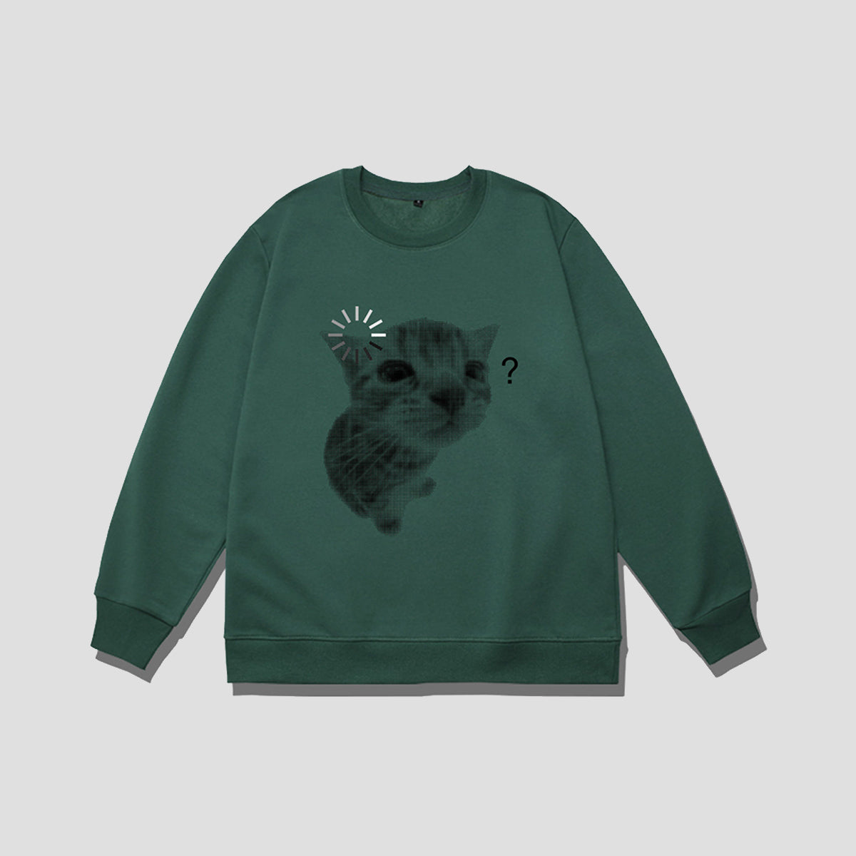 ハテナフェイス アニマルフォト スウェット