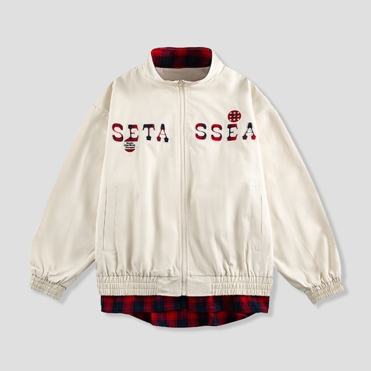 SETA SSEA レイヤードロゴ ジップジャケット