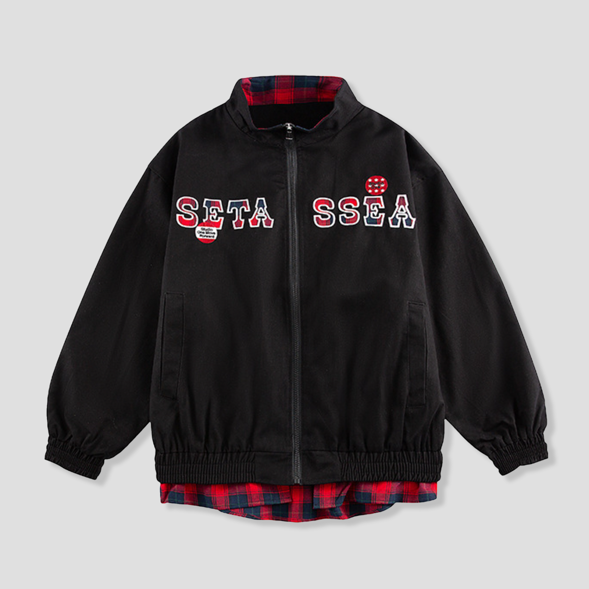 SETA SSEA レイヤードロゴ ジップジャケット