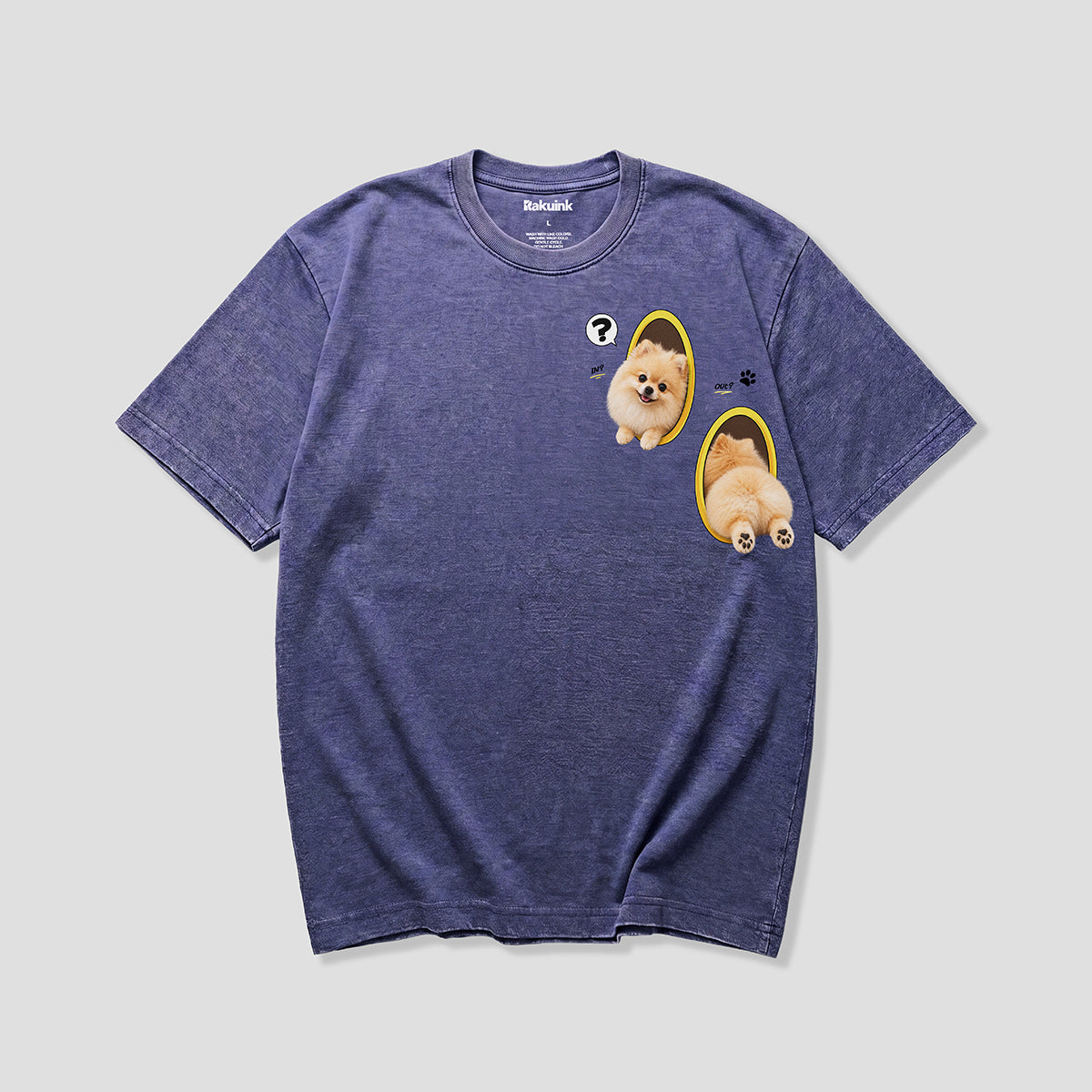 【予約】通行ポメラニアン グラフィックTシャツ
