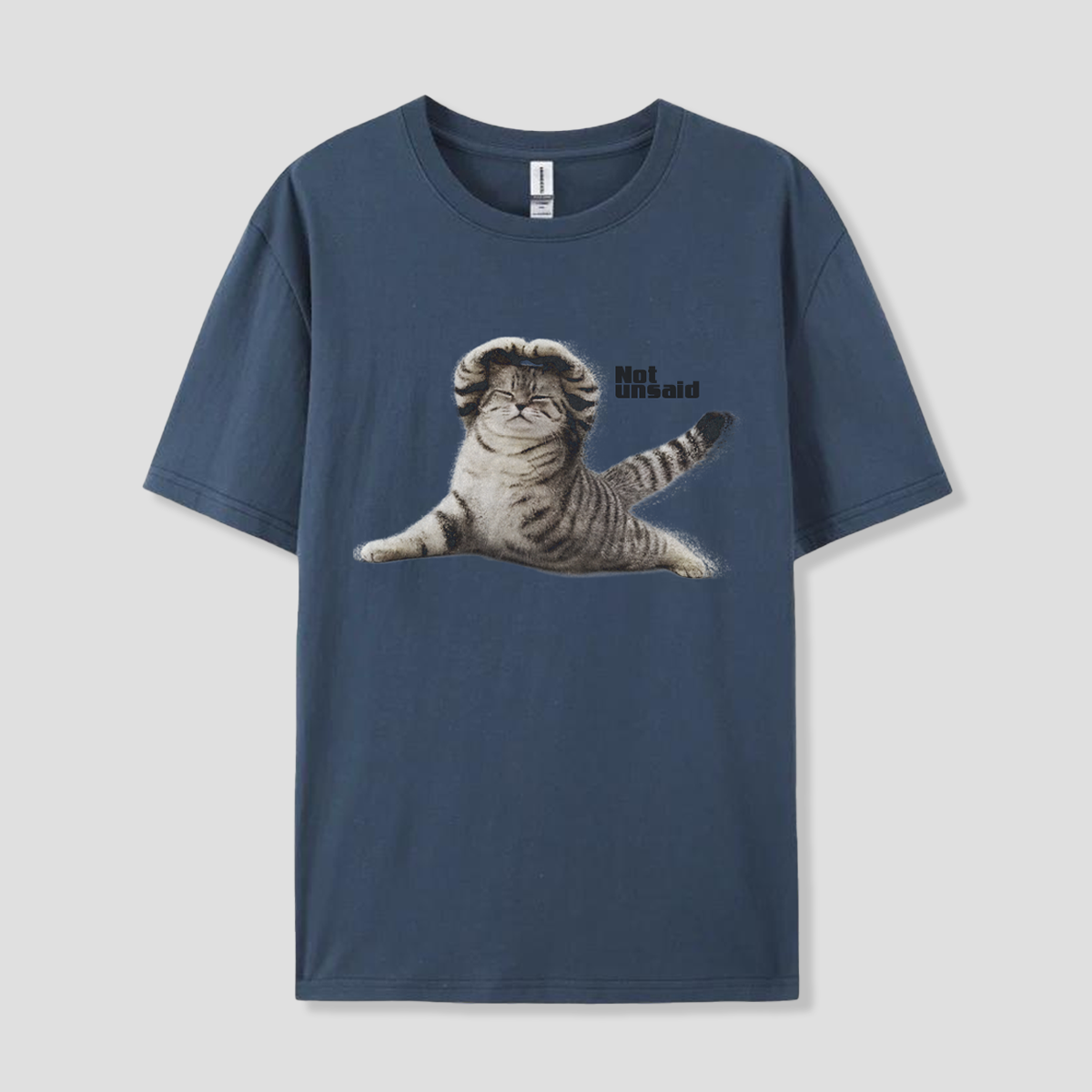 【予約】Not unsaid ストレッチキャット Tシャツ