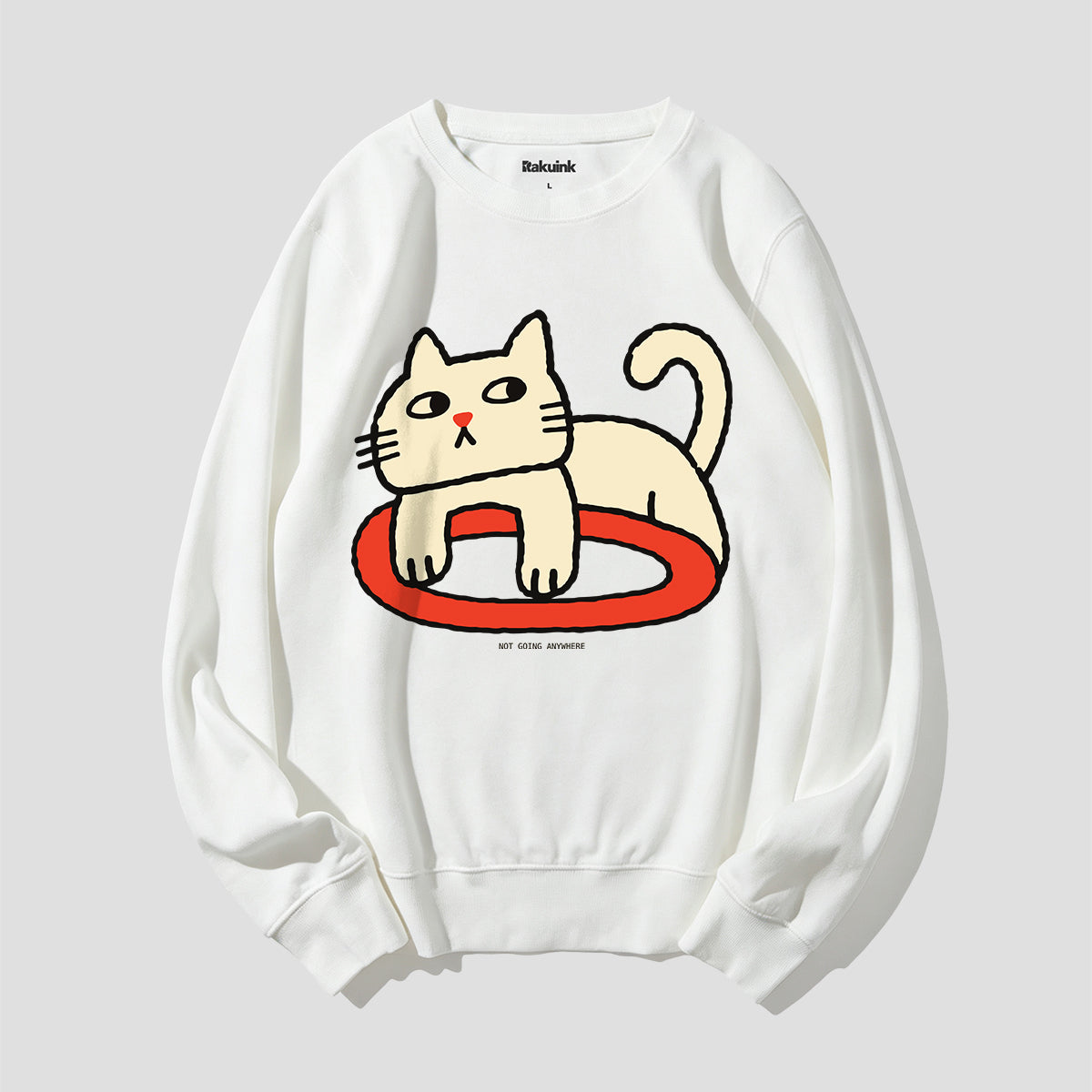 どこにも行かない猫 グラフィックスウェット