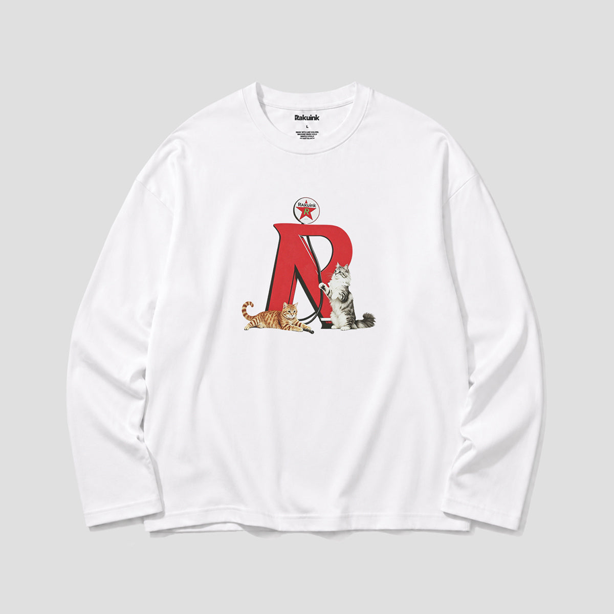 【予約】Rスタンド・キャット ロングスリーブTシャツ