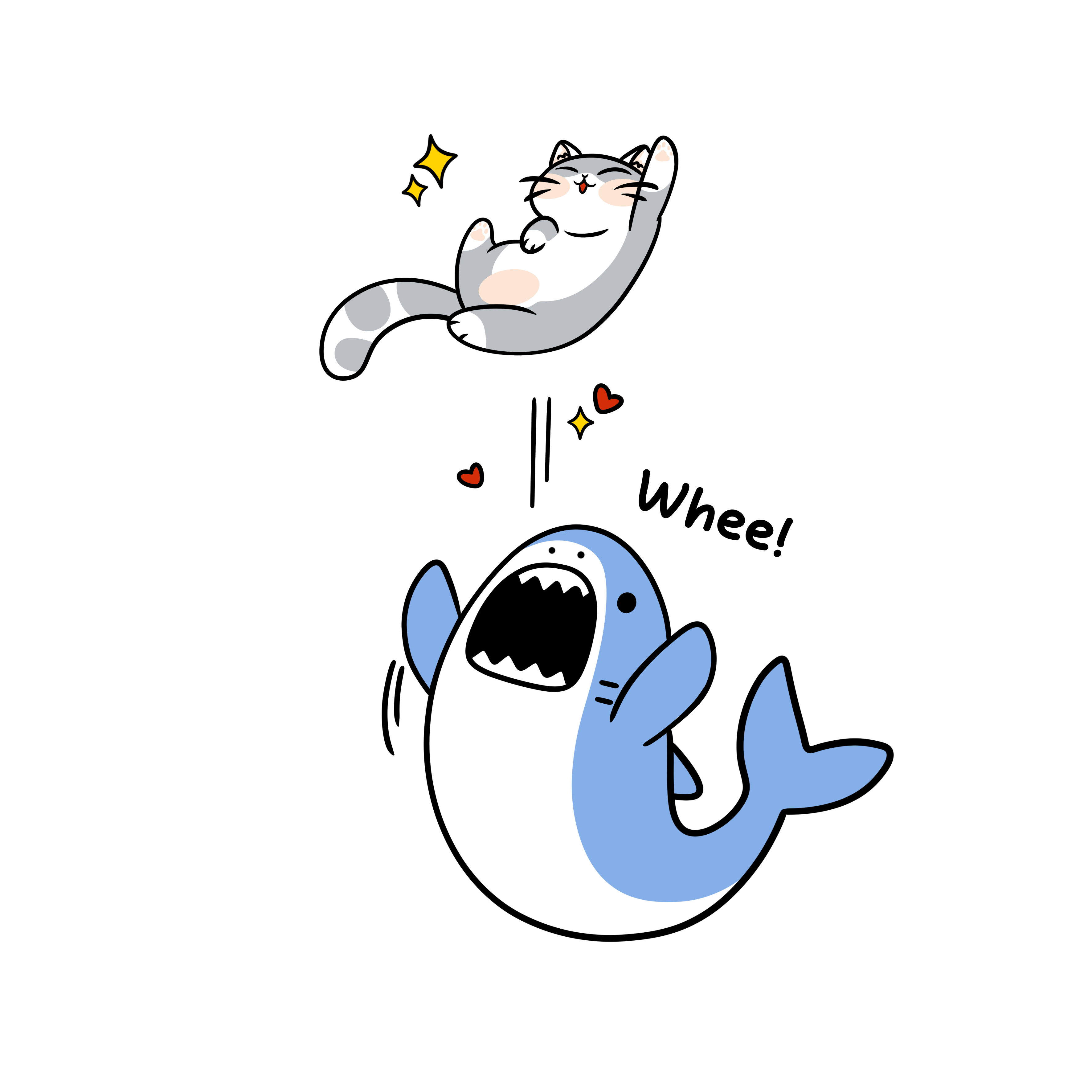 🐾🦈猫とサメの、ちょっと不思議な夏の物語🦈🐾