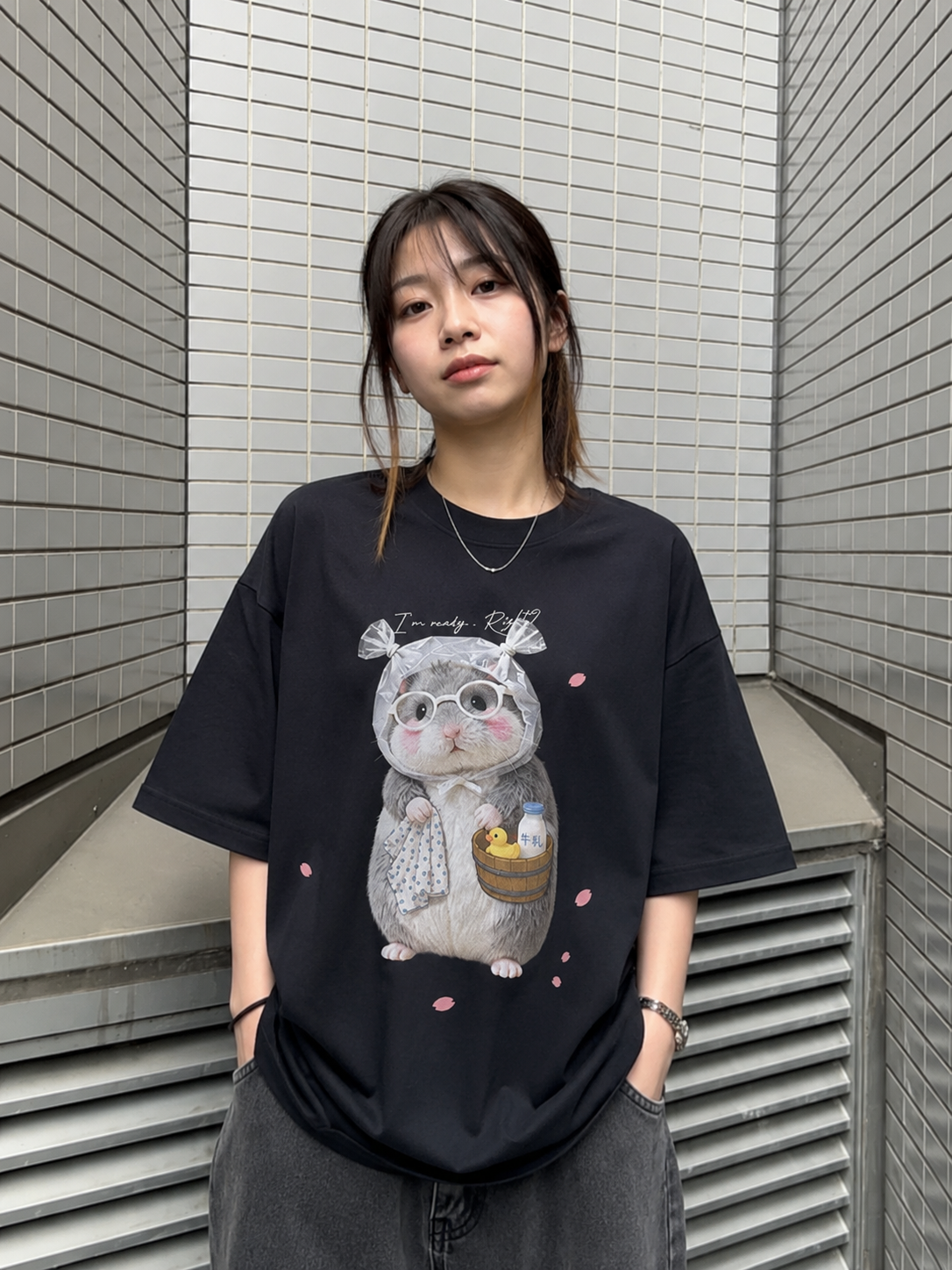 おふろ上がりの、ちょっと得意げな顔。