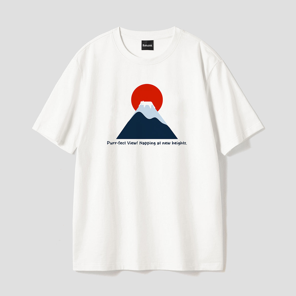 和風猫物語｜富士山キャットナップTシャツ