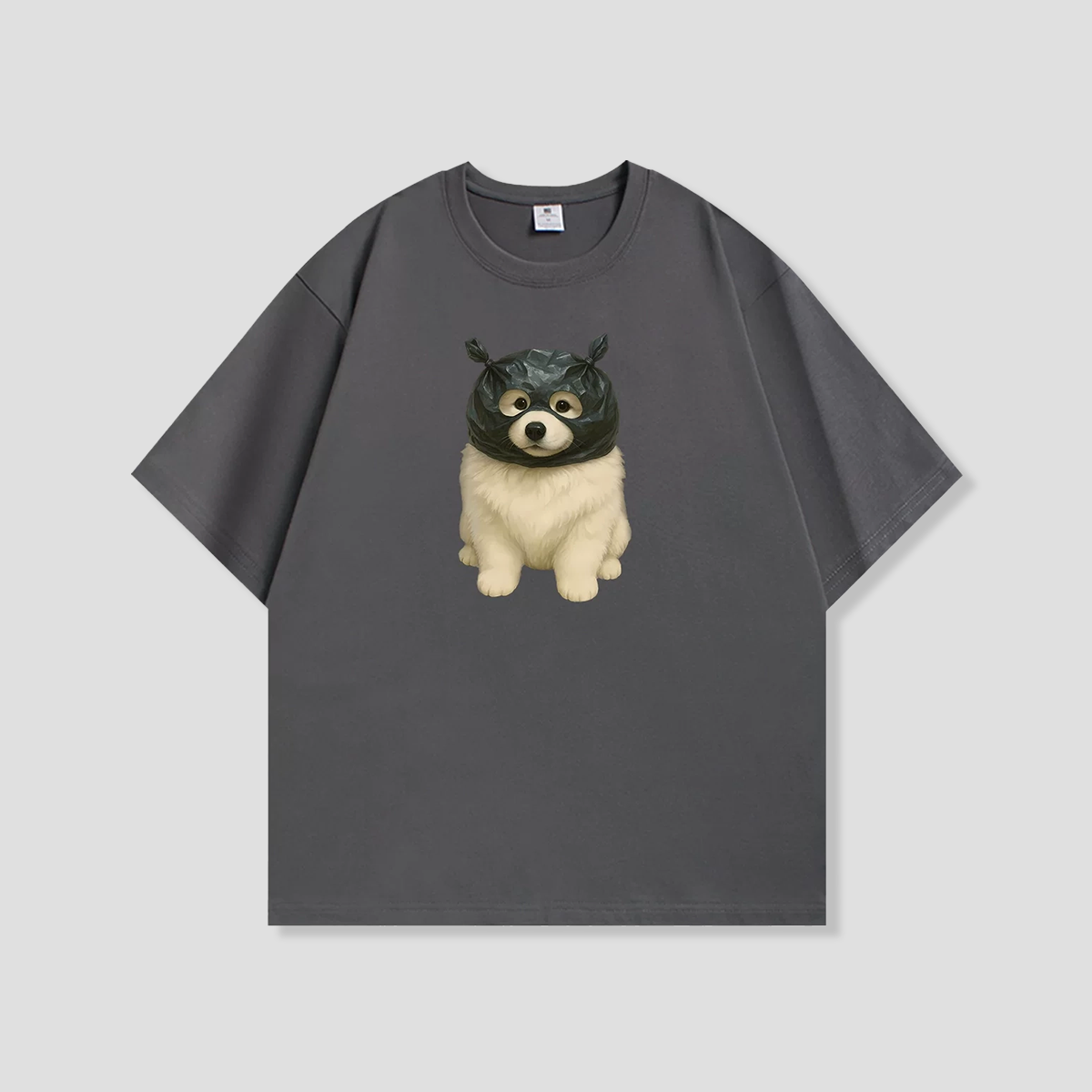 覆面サモエド グラフィックTシャツ