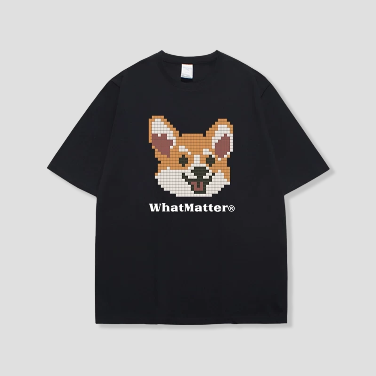 ピクセルコーギー グラフィックTシャツ