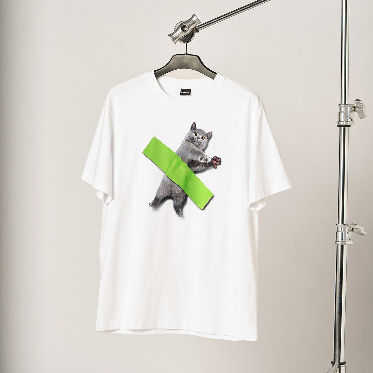 ◆RONRON◆ RIBBON CATS T SHIRT WHITE RIBBON CATS T SHIRT WHITE - RONRON 론론