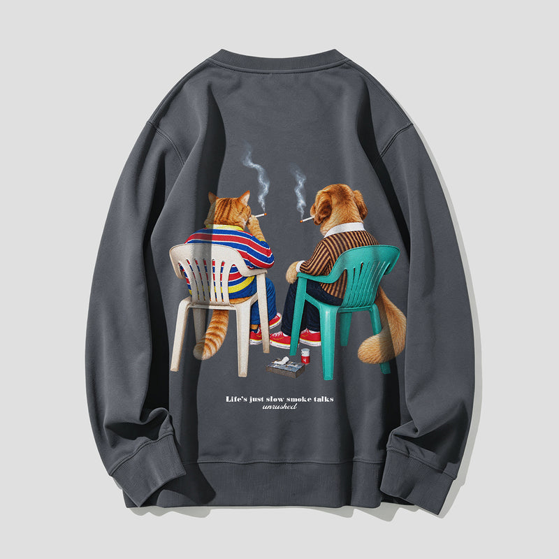 【予約】一服仲間 バックプリントスウェット