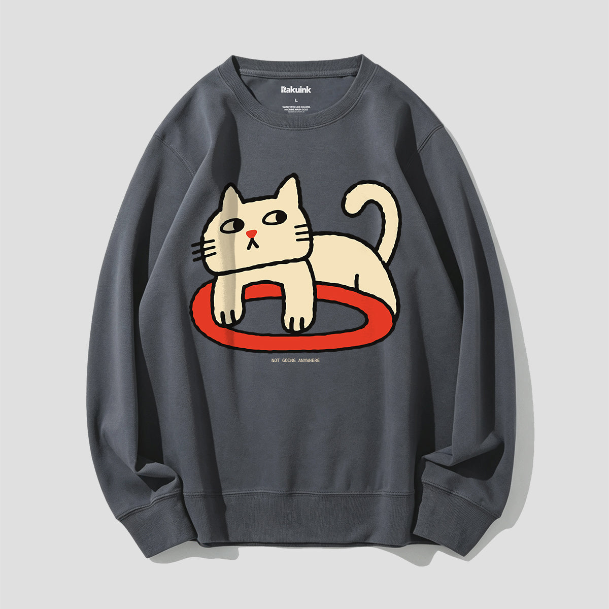 どこにも行かない猫 グラフィックスウェット