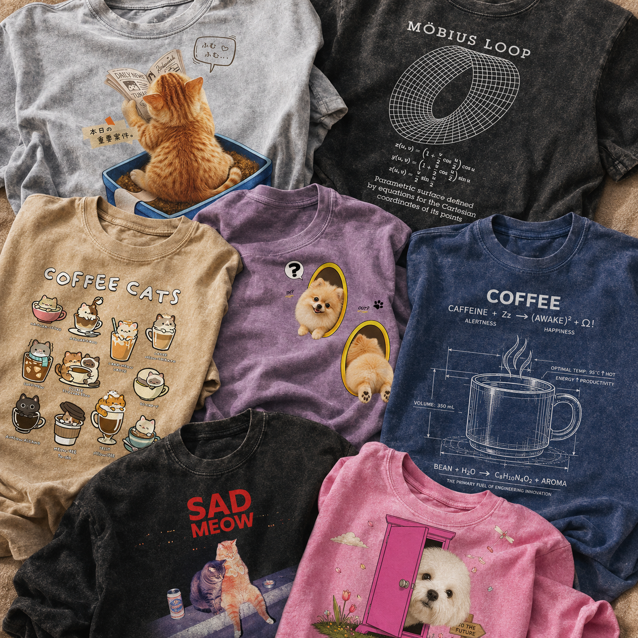 ジップキャット グラフィックTシャツ 猫 ティー シャツ t シャツ