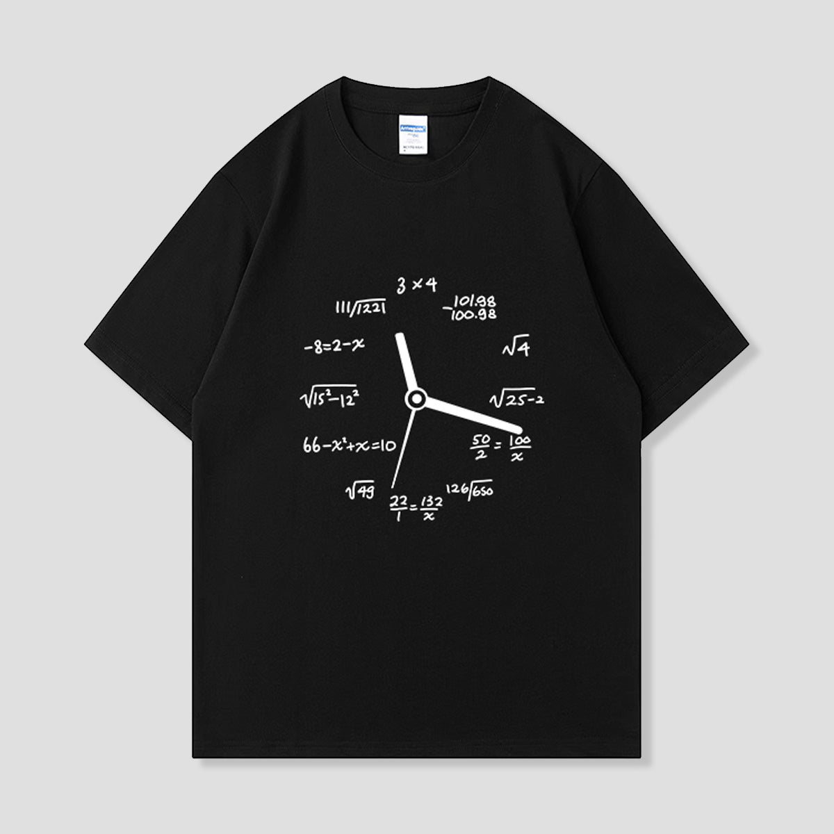 数学式クロックTシャツ