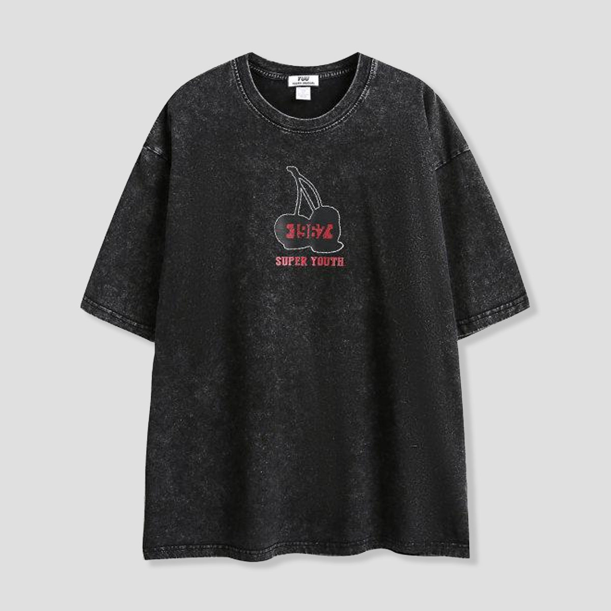 くたっとチェリーTシャツ｜ウォッシュド仕上げ